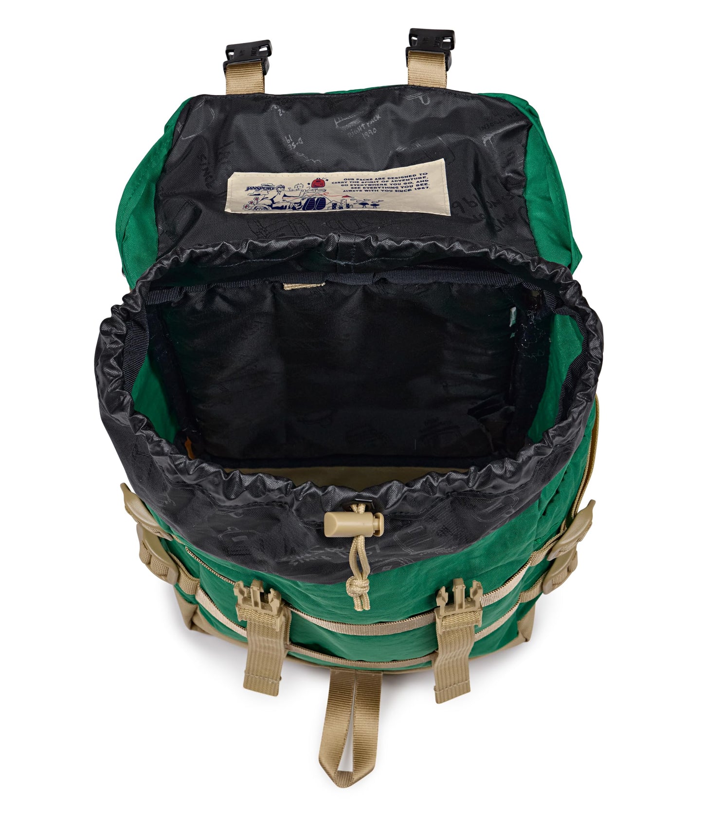 JanSport Mini Skip Pack – Compact Backpack with Main Compartment, Side Water Bottle Pocket, and Zippered Accessory Pocket, Jelly Kelly