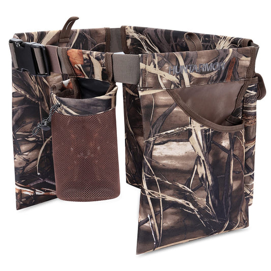UIIHUNT Dove Hunting Dove Belt: Adjustable Dove Belt Game Bag, Dove Gear Field and Shooting Game Belt, Hunting Accessories (Yellow Reed Camo)