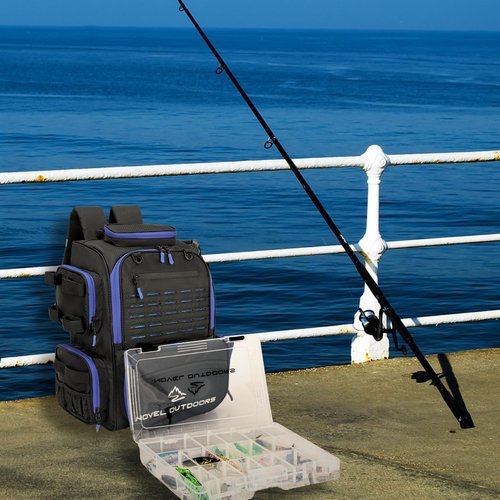 Novel Outdoors - 4 Tackle Boxes Set - 10.62in x 7in - Clear Fishing Tackle Boxes with Removable Dividers - Plastic Tackle Box Set - Tackle Box Organizer for Fishing Lures, Fishing Kit and Accessories