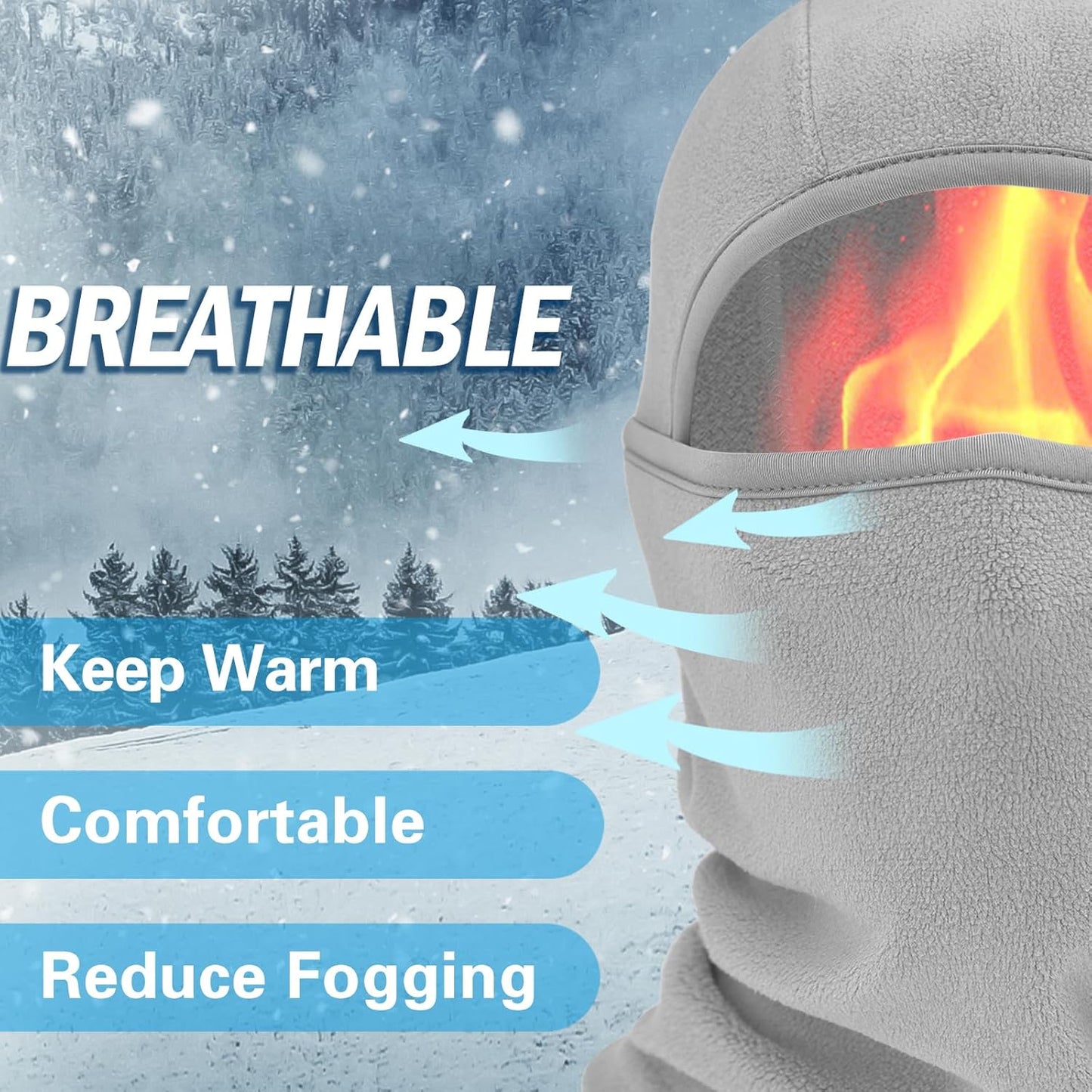 Winter Balaclava Ski Mask | Unisex Face Cover for Outdoor Sports