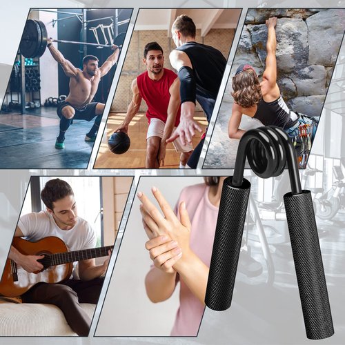 COVVY Metal Hand Grip Strengthener Set(100, 150, 200, 250lbs), Grip Strength Trainer, Crushing Grip Trainer, Pinch Grip Trainer, Forearm Exerciser, Gripper Fitness Equipment for Home Gym