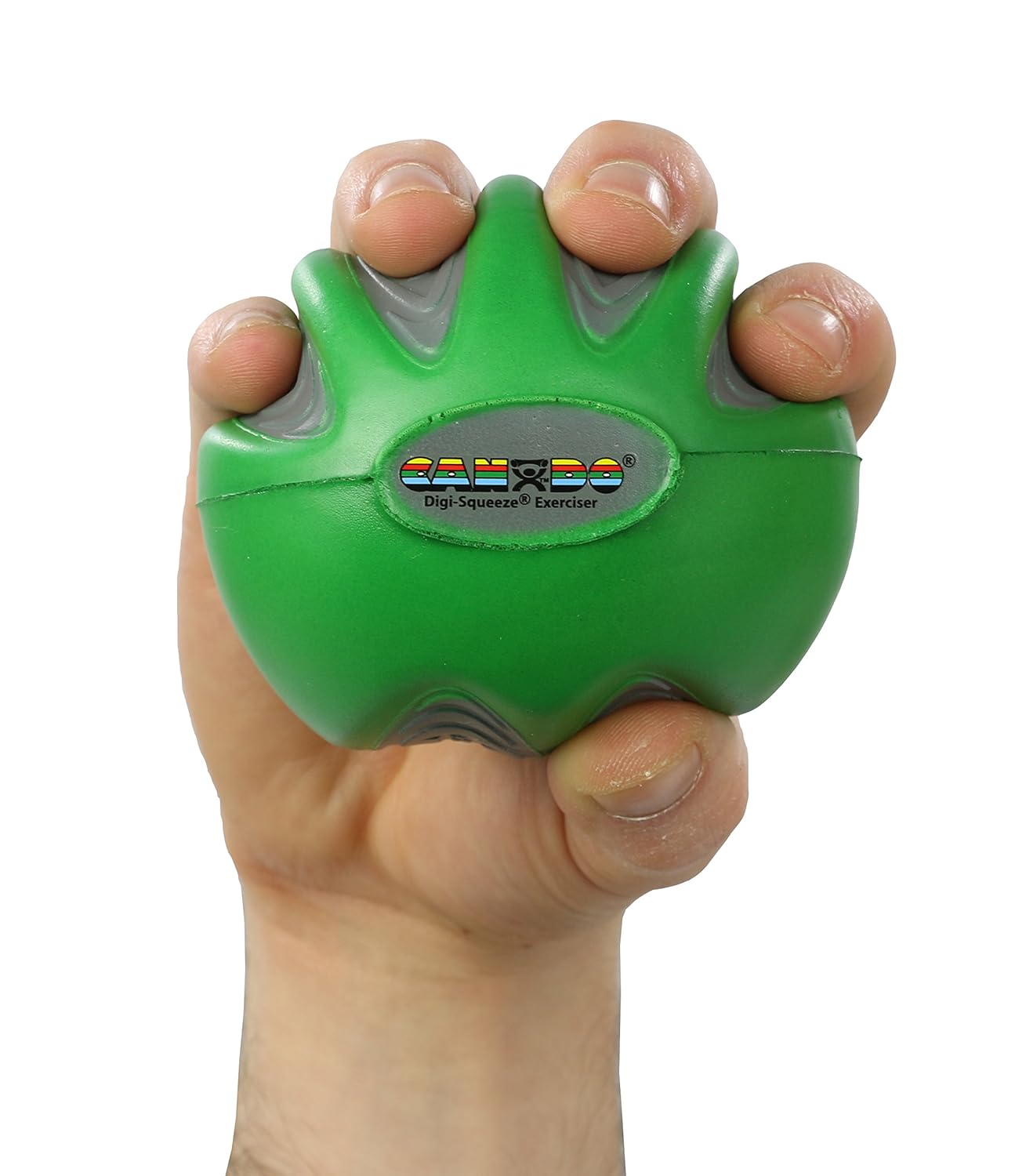 FEI 10-1982 Eif CanDo Digi-Squeeze Hand Exerciser, Green, Medium
