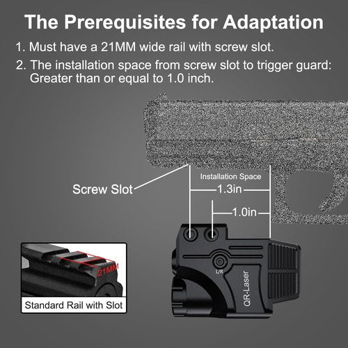 3 in 1 Purple Blue Laser Light Combo, 800 Lumens Tactical Flashlight Laser Sight, Built-in USB Rechargeable Battery, Adjustable Compact Tactical LED Light Laser Beams for Handguns with a Rail