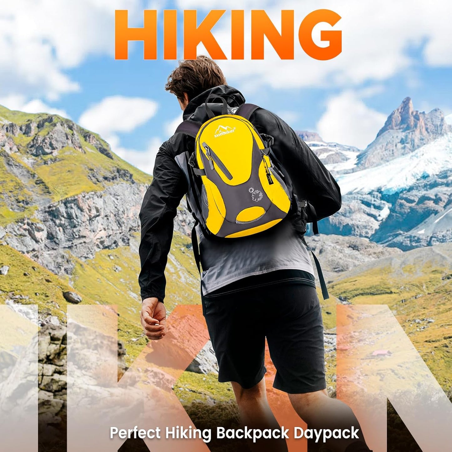 sunhiker Cycling Hiking Backpack Water Resistant Travel Backpack Lightweight SMALL Daypack M0714