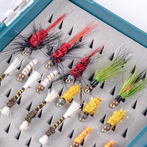 SF Fly Fishing Box Magnetic Closure Easy Grip Foam PC Material Clear Lid Trout Flies Fly Box For Nymphs and Streamers Fly Box Liner