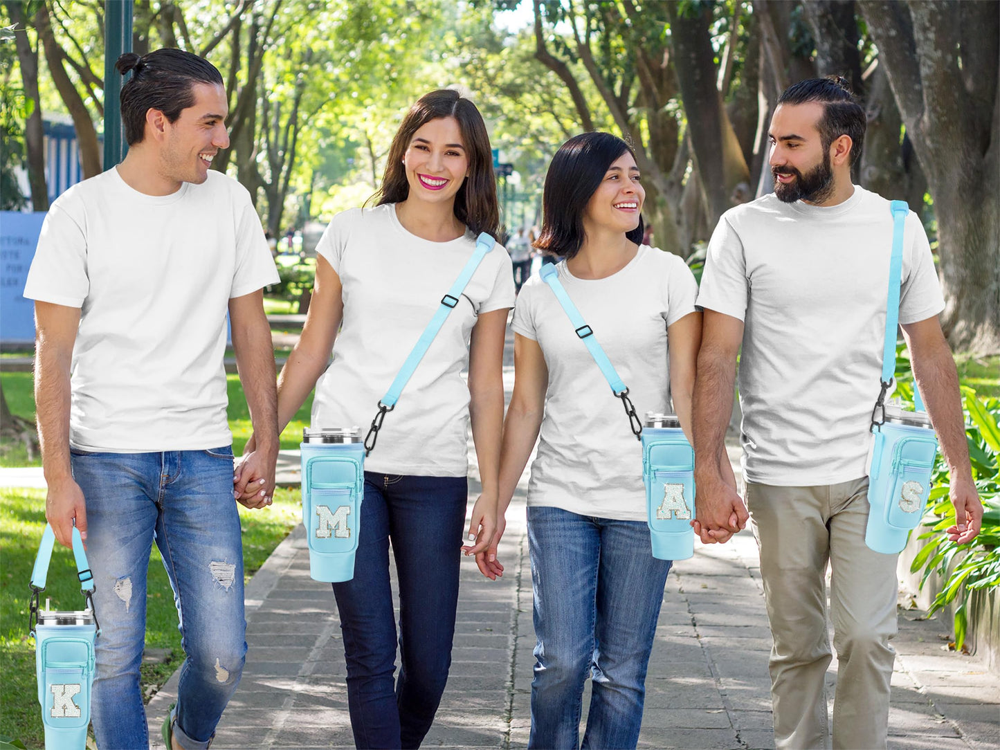 Janhavi Initial Water Bottle Holder for Stanley 40 oz Tumbler, Mom Birthday Gift, Mum