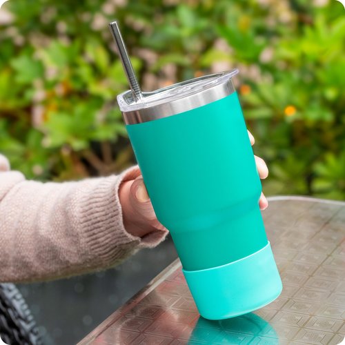 Prurex 2 Pack Silicone Boot Protector | Compatible with Owala 24/40oz Travel Tumbler, 12oz Kids Insulation & 14oz Flip Water Bottle | Fits 2.75-2.85" Base | Noise Resistant (Teal)