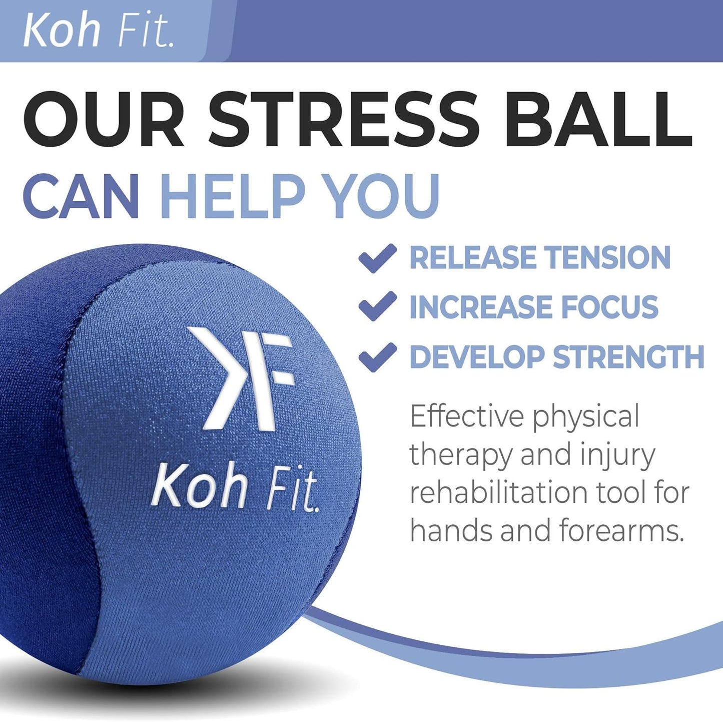 Stress Relief Squeeze Ball for Adults - Hand Therapy & Anxiety Relief Toy