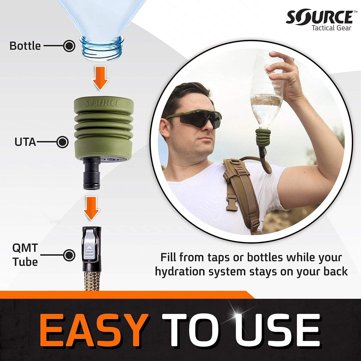 Source Tactical Universal Tube Adapter for Hydration Systems