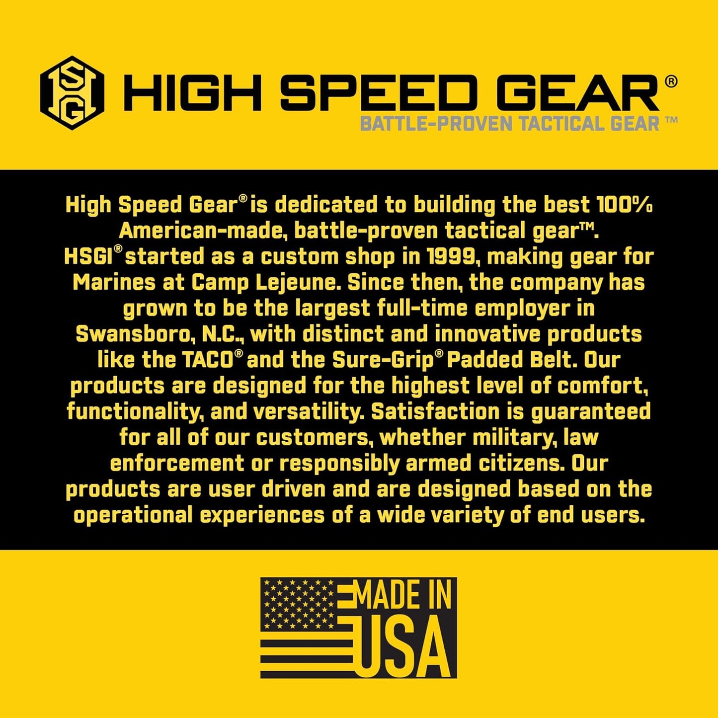 High Speed Gear® - HSGI® Short Clips, Police Gear & Military Gear - Belt, PALS & MOLLE Clips (6 Pack)