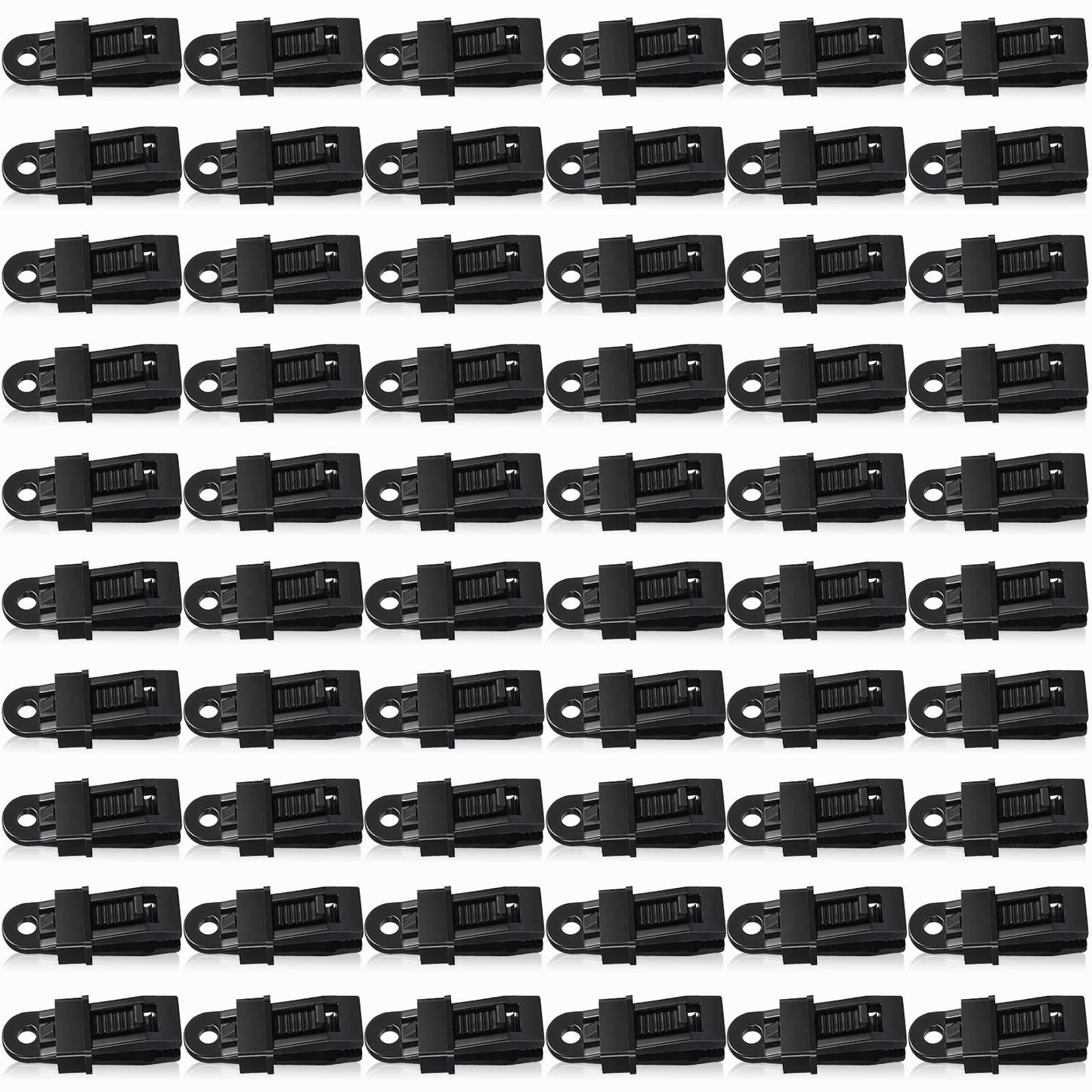 60 Pieces Tarp Clip Heavy Duty Multipurpose Crocodile Mouth Tarp Clamps with Lock Grip Camping Canopies Pool Car Covers Clamp for Canopy Outdoor Tarps Camping Awnings Banner and Cover
