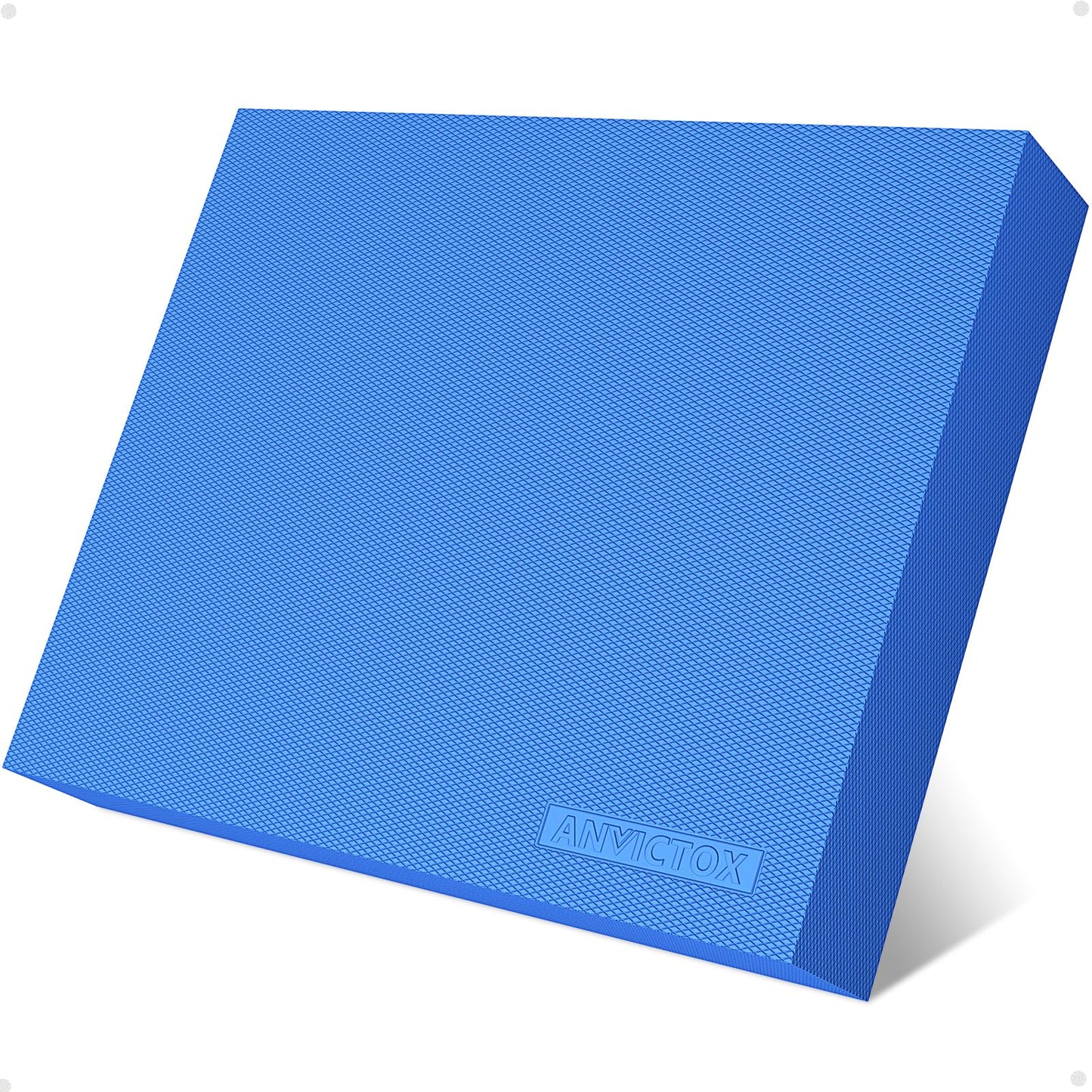 ANVICTOX Balance Pad 19.8 * 15.7 * 2.4",XL Balance Pad for Physical Therapy,Extra Large Foam Balance Board Stability Pad for Rehabilitation Core Training Stretching Mobility (Blue-TPE)
