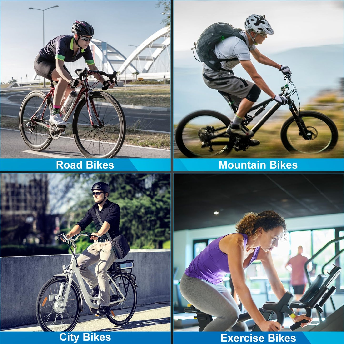 APECYC Gel Bike Seat Cover Bike Cushion Seat Extra Padding for Women & Men Comfort Bicycle Saddle Cushion for Mountain Cycling Spin Stationary Indoor Exercise Bikes