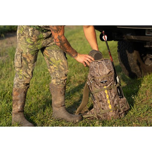 TENZING 2100 Whitetail Day Pack, Mossy Oak Bottomlands Hydration Bladder Compatible Durable Camo Backpack with 4 Compartments & 15 Organizational Pockets for Hunting Gear and Equipment