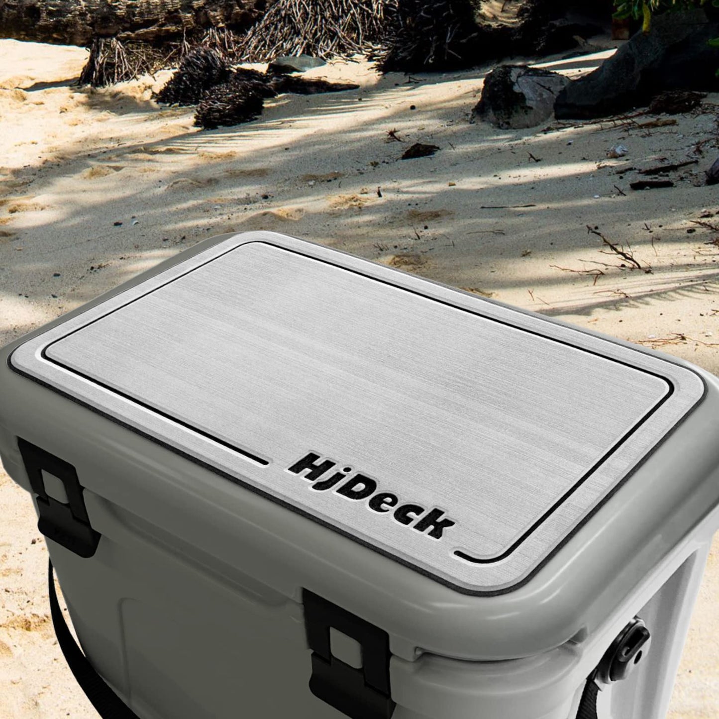 Hjdeck Cooler Pad for YETI Tundra 45 Cooler Seat Cushion Soft Self-Ahesive Cooler Pad Accessory - Light Grey