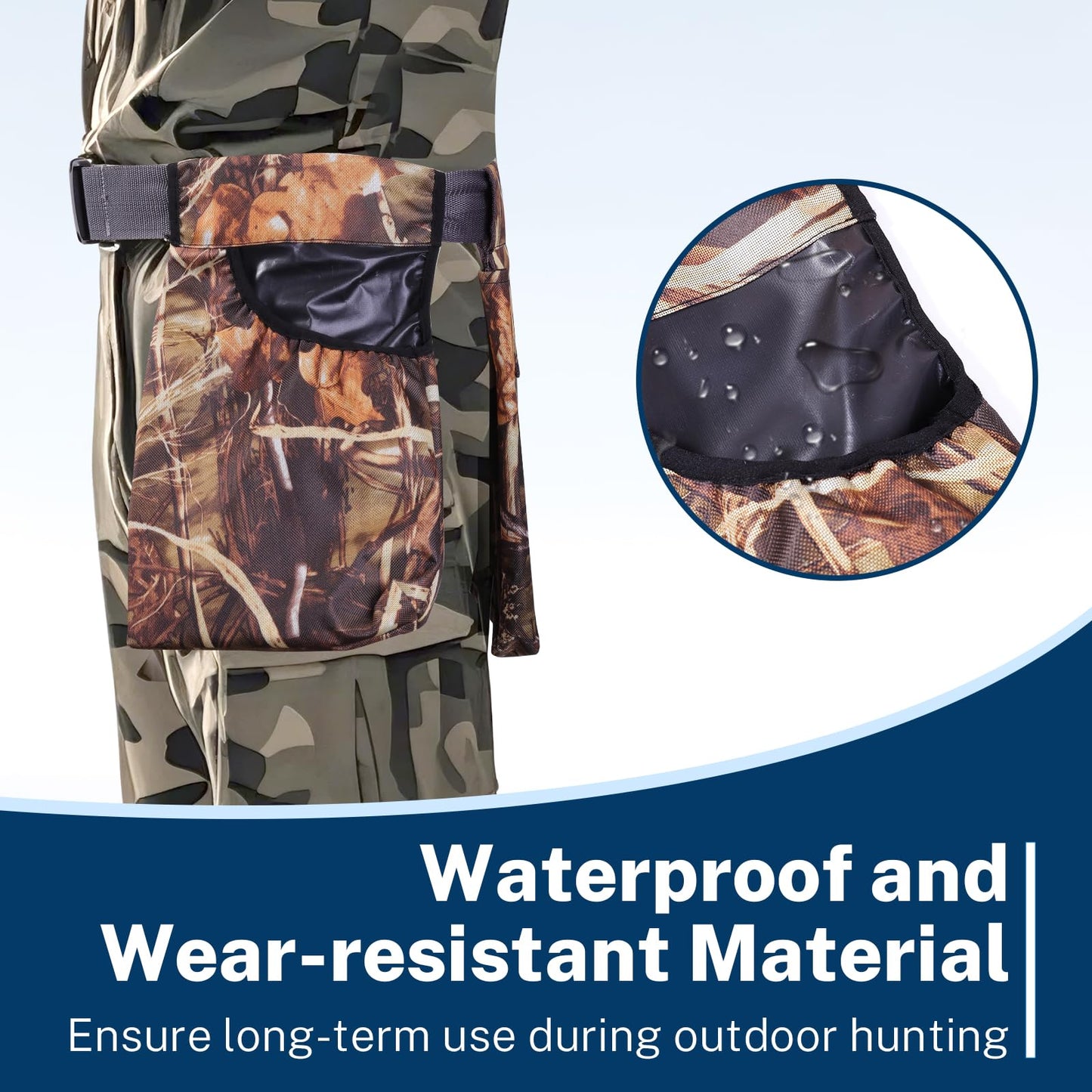 FAMJOALE Hunting Dove Belt, Adjustable Dove Belts with Game Pouch Shell Bags, Dove Gear Field and Shooting Game Bag, Hunting Accessories