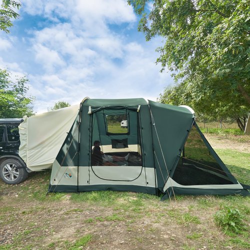 SUV Tent with Screen Porch, 5 Person Car Tents for Camping, SUV Tailgate Tent for Outdoor, Van Car Camping with Movie Screen, 12'x10'x87in(H)