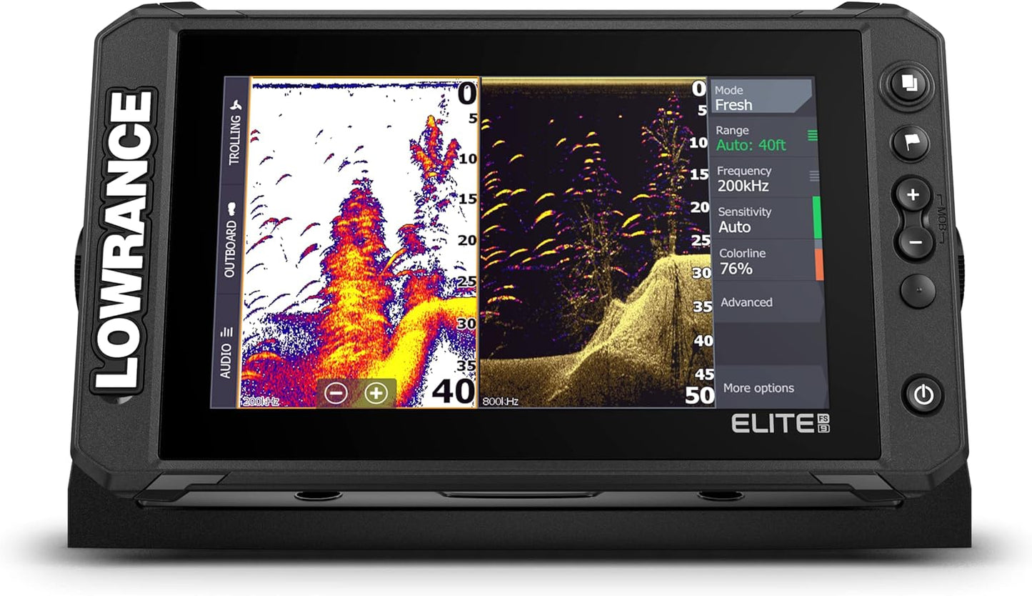 Lowrance Elite FS Fishfinder/Chartplotter, Available with and Without Transducer
