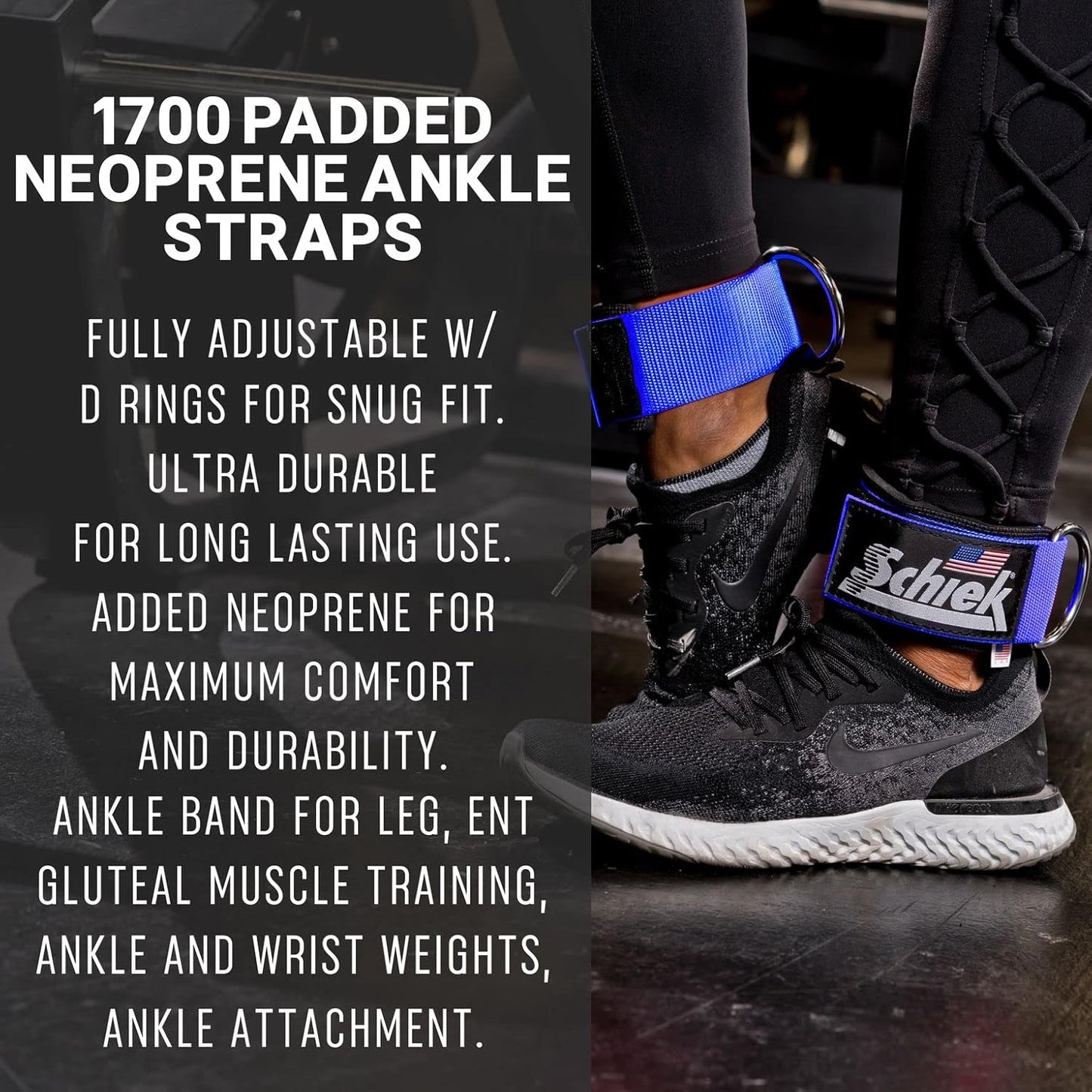 Schiek Sports Model 1700 Neoprene Ankle Straps