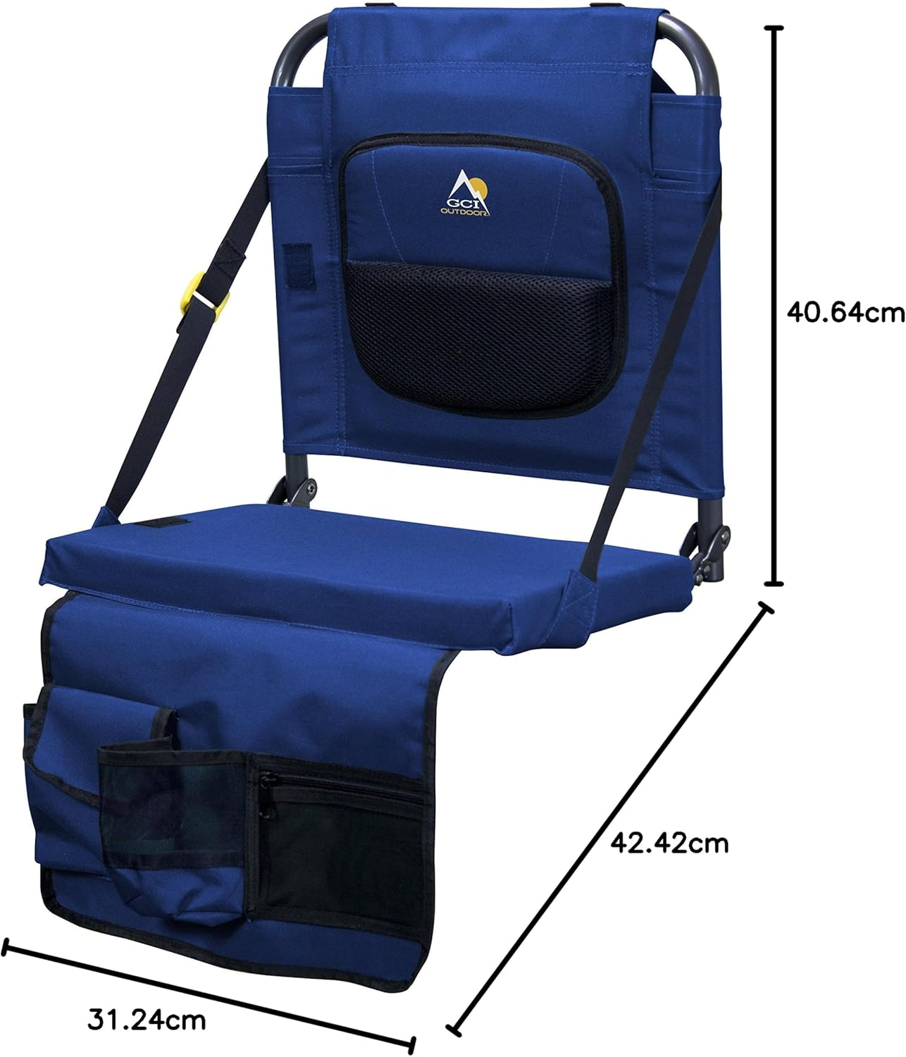 GCI Outdoor BleacherBack Lumbar Stadium Chair With Padded Backrest