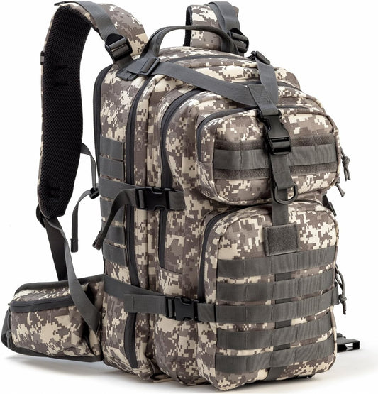 Gelindo 35L Tactical Hunting Backpacks - Military Molle Backpack Survival Bag - Small Tactical Backpack with Molle System for Men, Camouflage