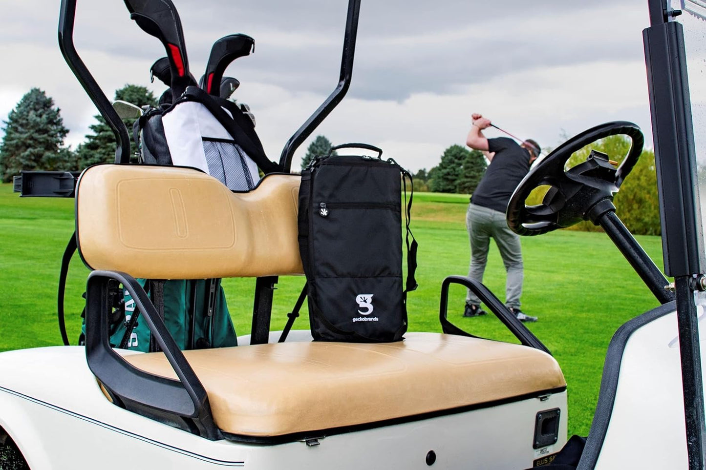 Geckobrands Verticool Insulated Soft Cooler Bag - Portable, Holds 9 Cans or 2 Wine Bottles, Ideal for Beach & Picnics