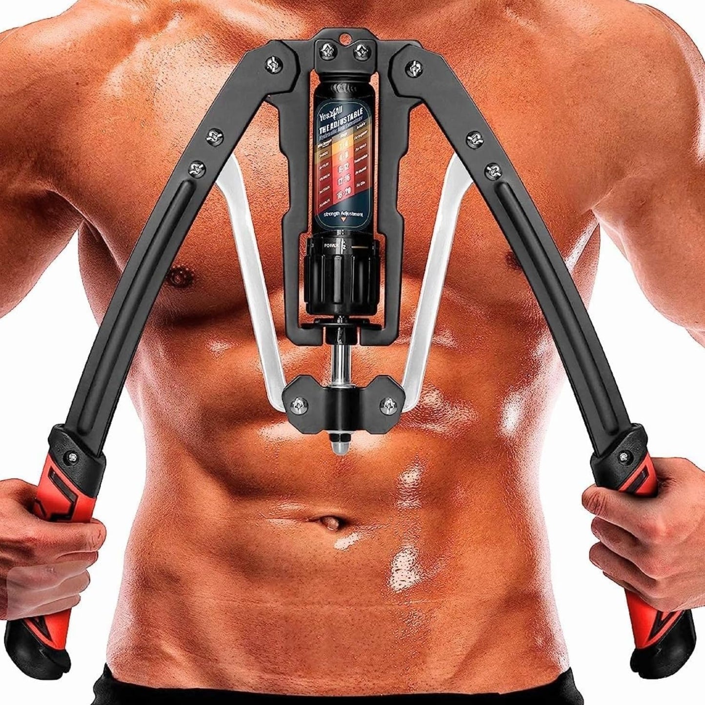 Yes4All Wrist and Forearm Blaster - Wrist Roller & Forearm Roller for Training, Workout - Wrist/Arm Blaster - Fit 1-inch Standard & 2-inch Olympic Weight Plates