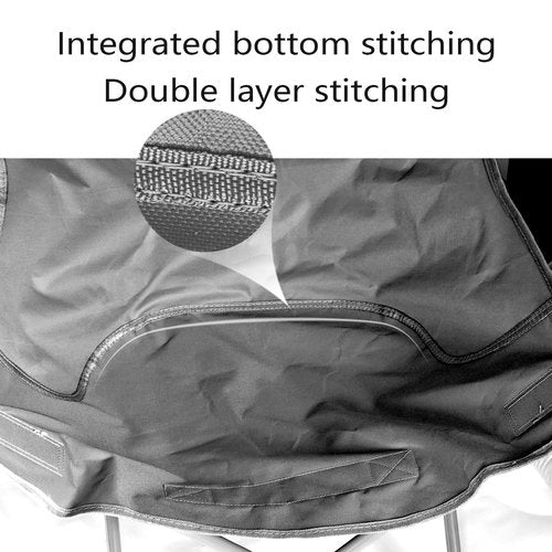 Camping Chairs, Lawn Chair, Folding Camping Chairs,Chairs for Outside, Beach Moon Camp Chairs, Suitable for Outdoors Fishing, Hiking, Backpacking, Picnic, Beach, Travel, Weight Bearing 400lbs (Black)