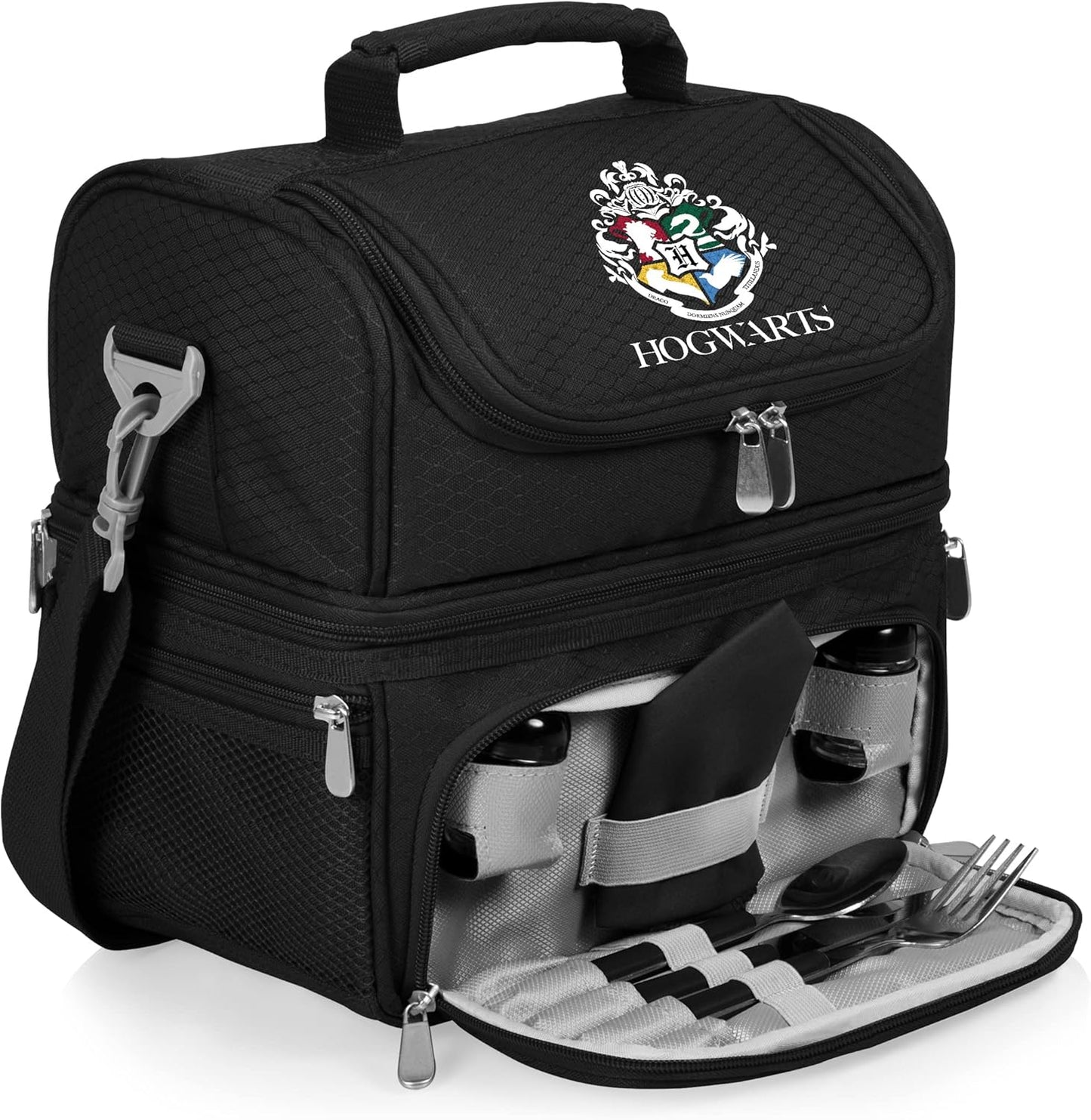 PICNIC TIME Coca-Cola Enjoy Coke Pranzo Lunch Bag, Insulated Lunch Box with Utensil Set, Lunch Cooler Bag, (Red)