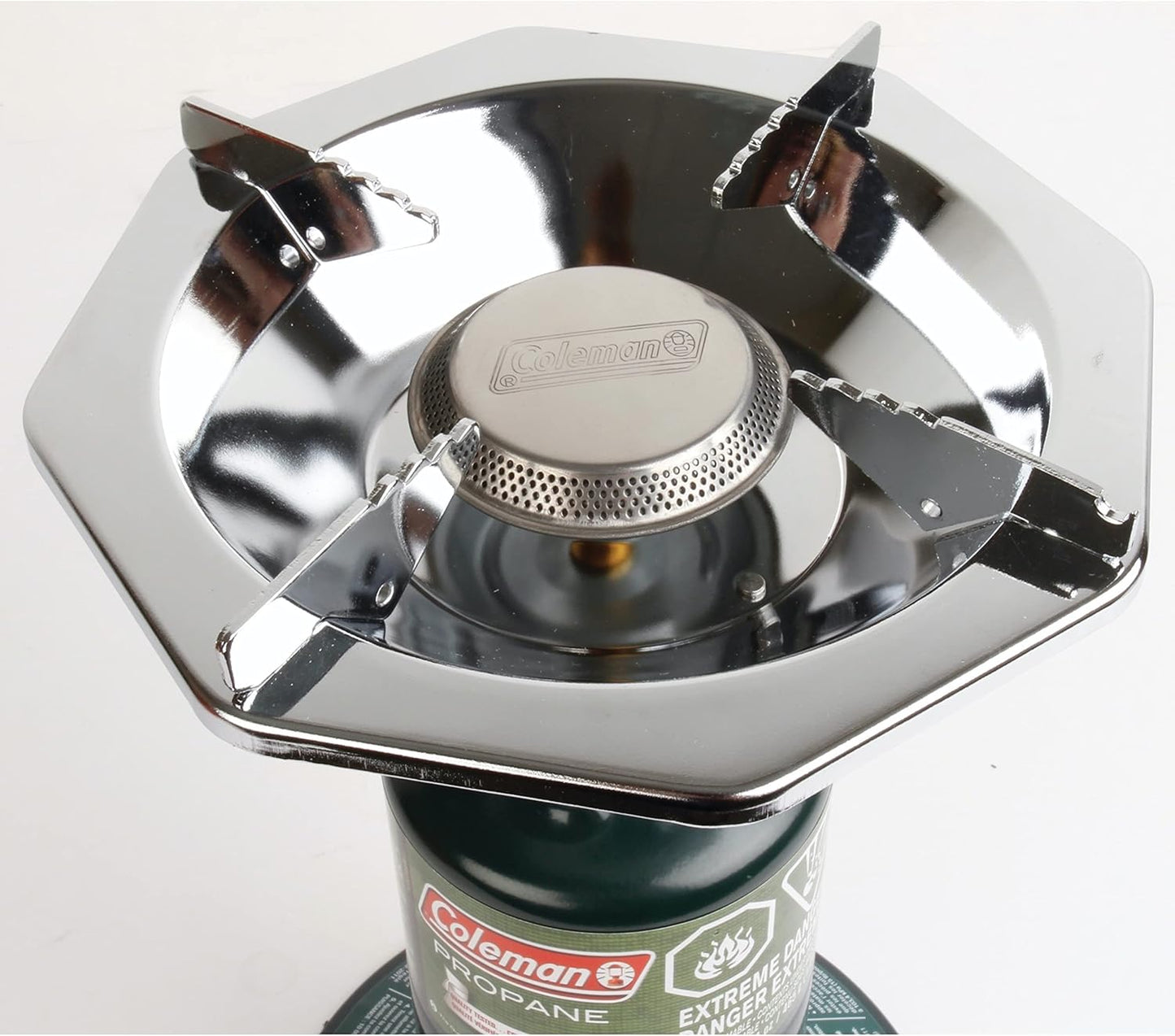 Coleman BottleTop Propane Stove with Adjustable Burner, Portable Camping/Backpacking Cooker with 7650 BTUs of Power for Camping, Tailgating, Grilling, & More