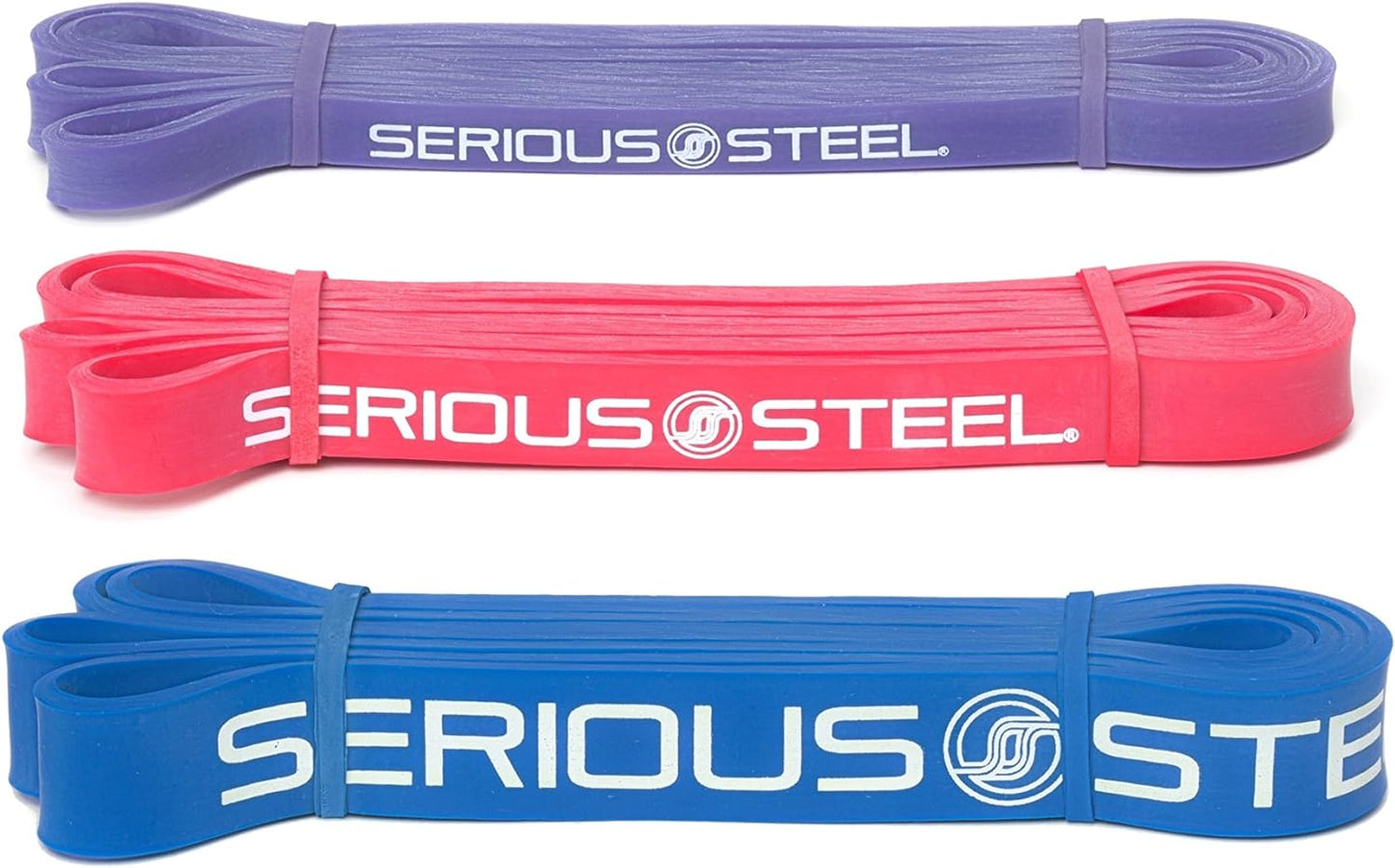 Serious Steel 41" Assisted Pull-up Band, Heavy Duty Resistance Band Sets, Stretching, Powerlifting, Resistance Training and Pull Up Assistance Bands