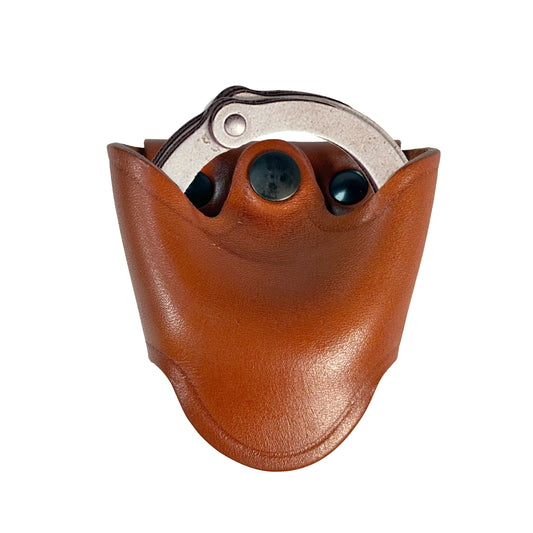 1791 Gunleather Handcuff Holster, Open Top Hand Cuff Holders for Duty Belt, Handcrafted Leather Handcuff Pouch