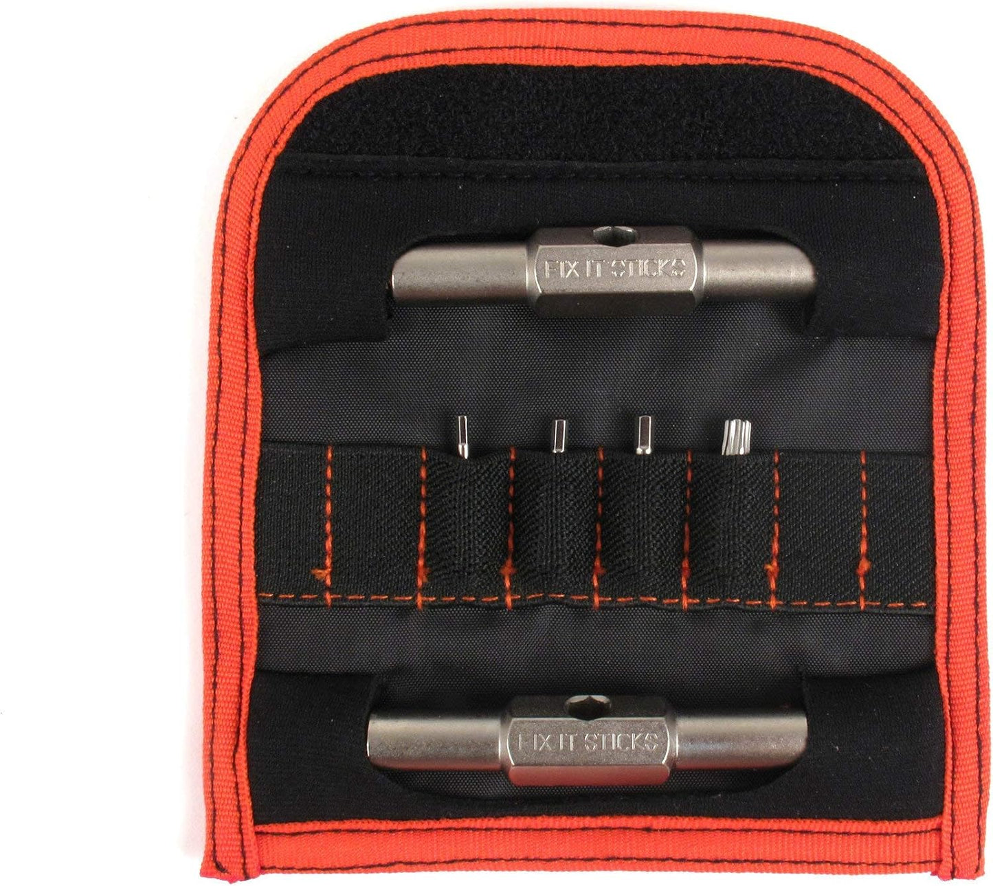 Fix It Sticks Replaceable Edition Traveling Cycling Steel Multi-Tool with 8 Removable Interchangeable Bits w/Bracket