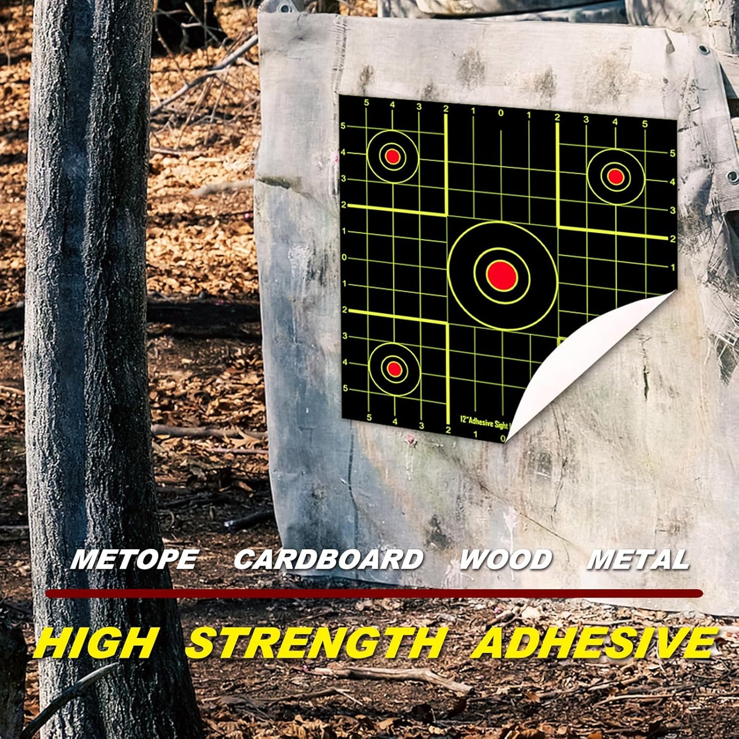 ATFLBOX 12x12 inch Splatter Paper Targets and Adhesive Target Papers.Shooting Outdoor and Indoor. Rective Shooting Targets for Air Gun - Rifle - Pistol - Airsoft - Air Rifle