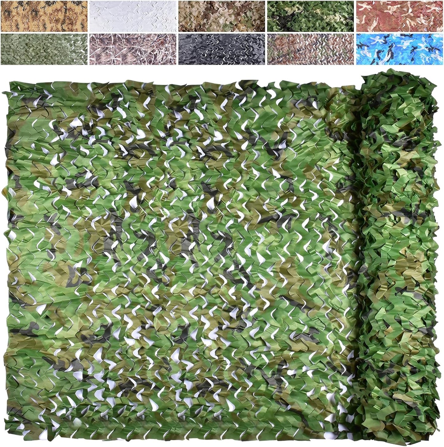 iunio Camo Netting, Camouflage Net, Bulk Roll, Mesh, Cover, Blind for Hunting, Decoration, Sun Shade, Party, Camping, Outdoor
