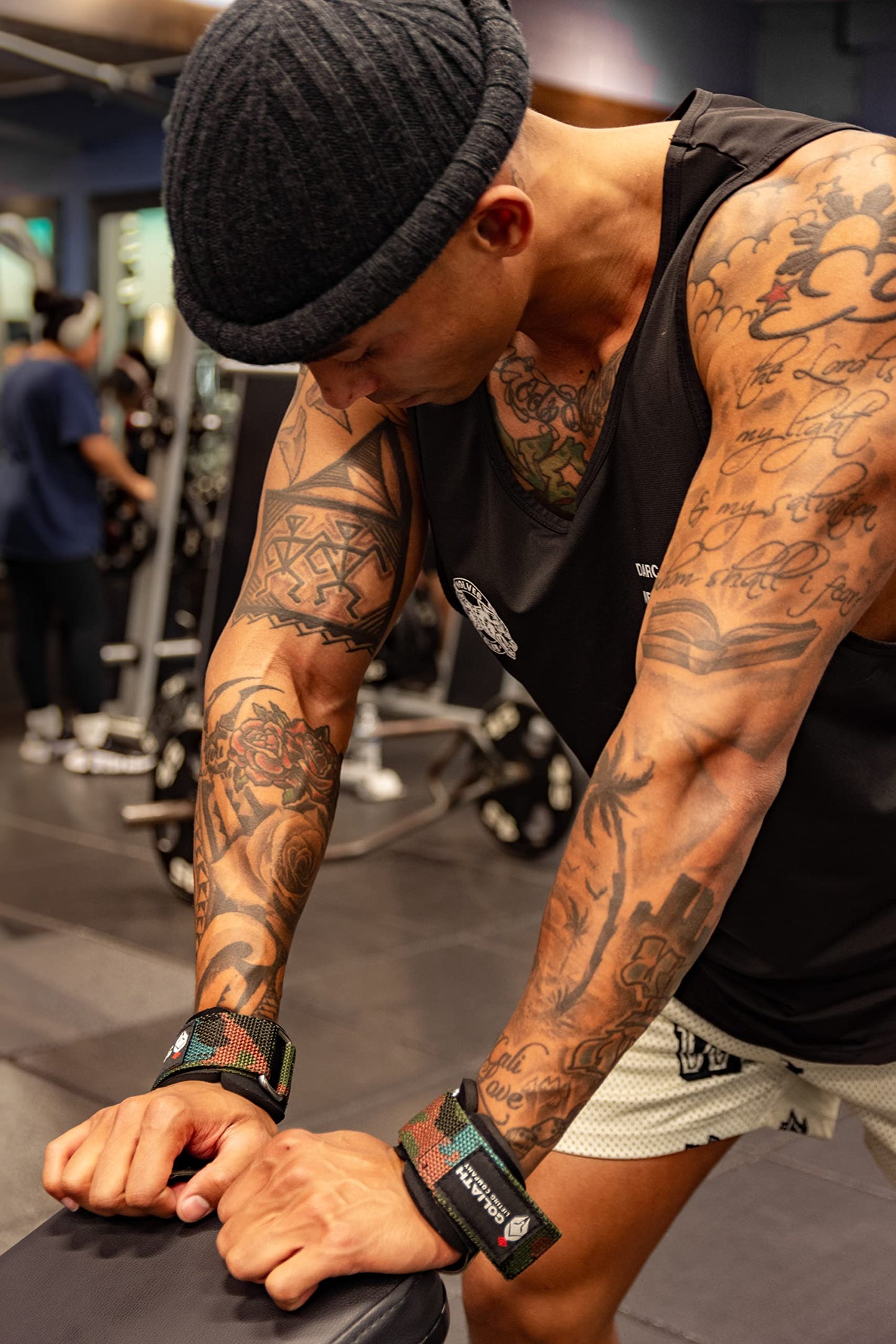 Goliath Lifting Company Lifting Grips Weight Gloves Heavy Duty Barbell Lifting Grips