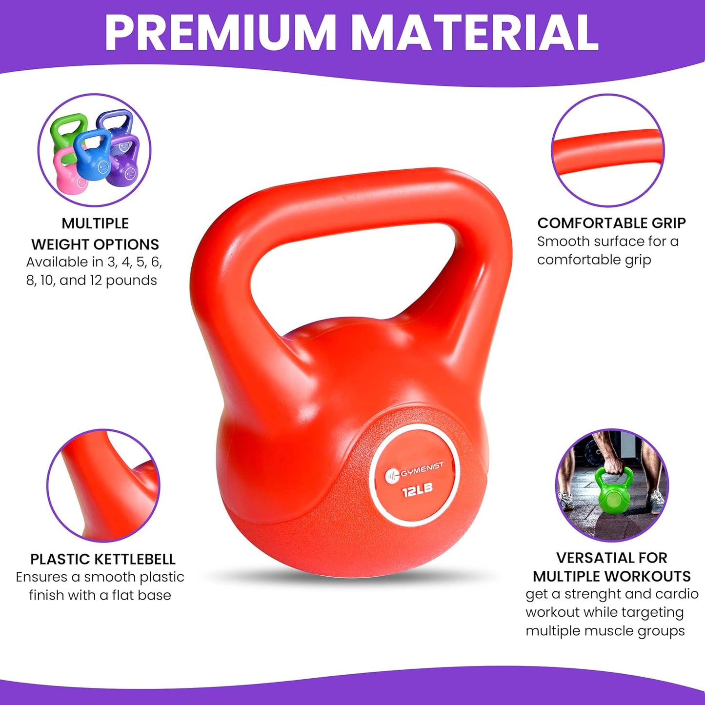 Adjustable Kettlebell for Home Gym - Choose Your Weight for Optimal Fitness