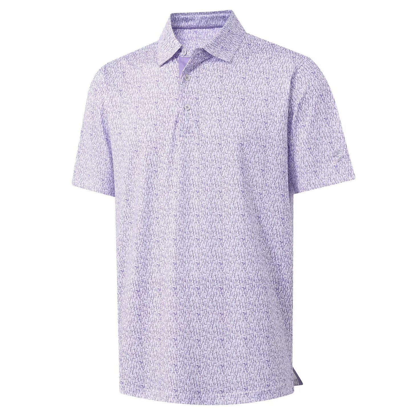 M MAELREG Polo Shirts for Men Quick Dry Fit Short Sleeve Performance Moisture Wicking Print Men’s Golf Shirts