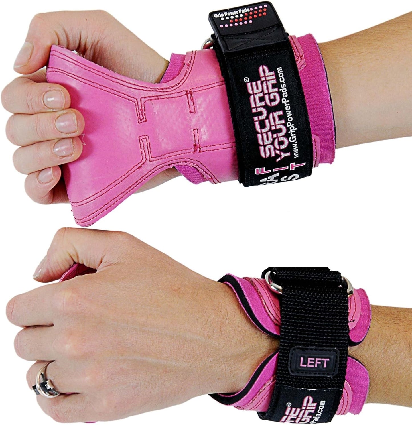 Women's Cobra Grips - FIT Pink Rubber Workout Gloves for Enhanced Grip