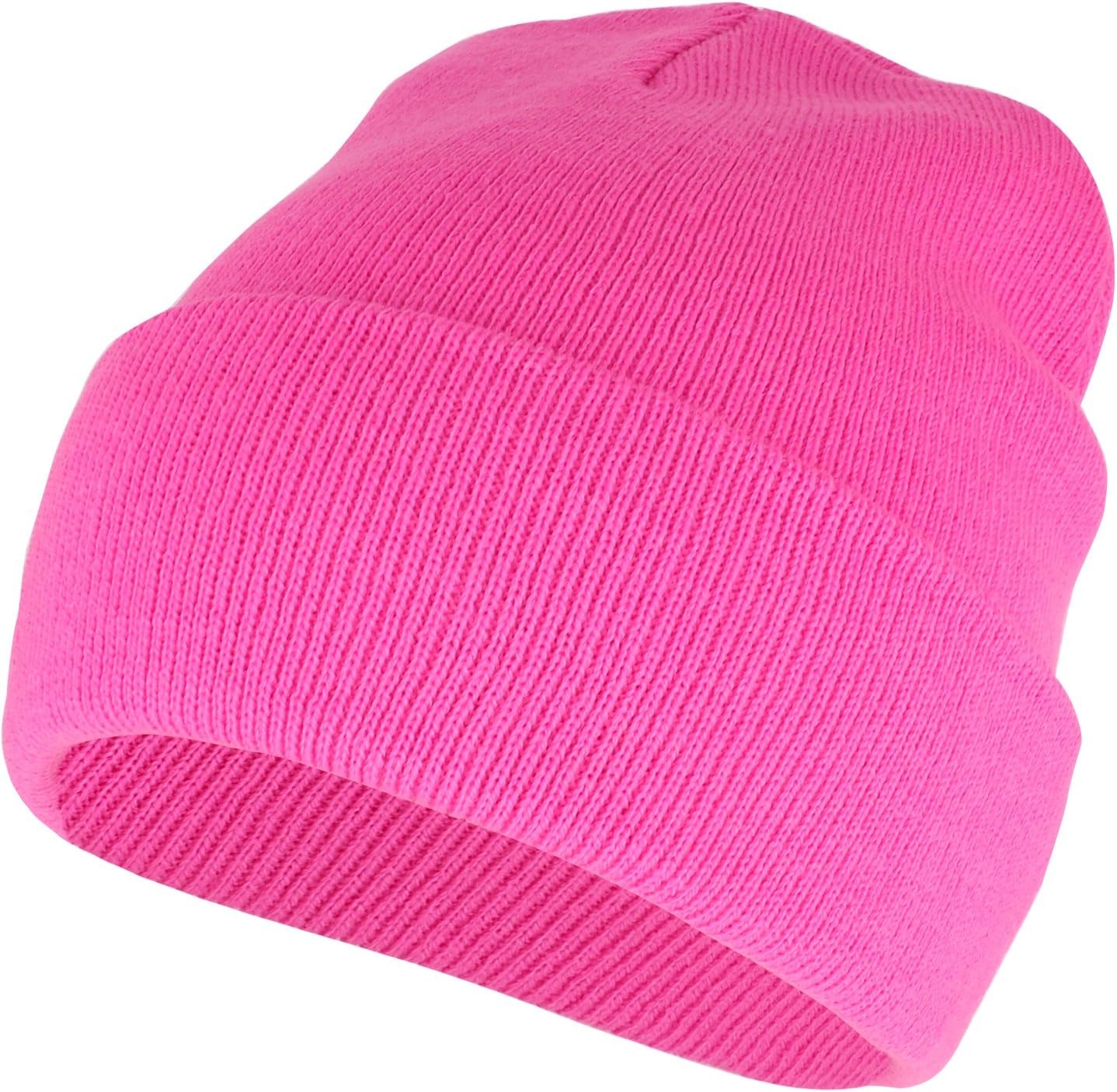 Armycrew High Visibility Neon Color Cuff Long Winter Beanie Hat