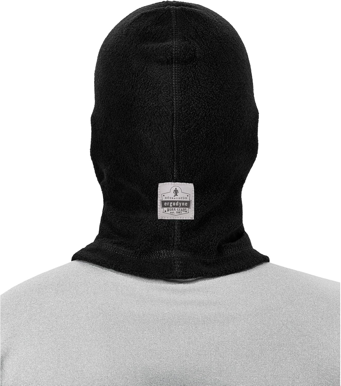 FR Rated Balaclava, Winter Face Mask, Thermal Fire Resistant Modacrylic Fleece, Ergodyne N-Ferno 6828,Black