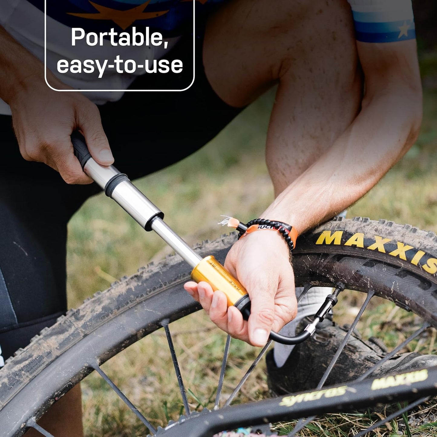 Topeak RaceRocket MT Bike Mini Pump, Fits Presta and Schrader valves