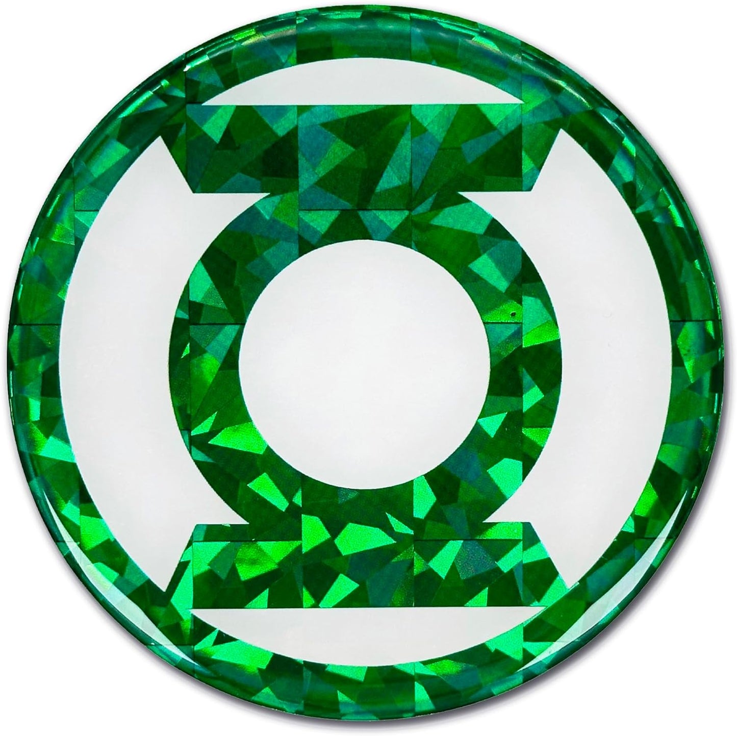 Elektroplate Officially Licensed DC Comics Green Lantern Automotive Reflective Domed Decal (3.75" Diameter) Premium 3D All Weather Vinyl Sticker for Car, Water Bottle, Laptop, Phone | Made in USA