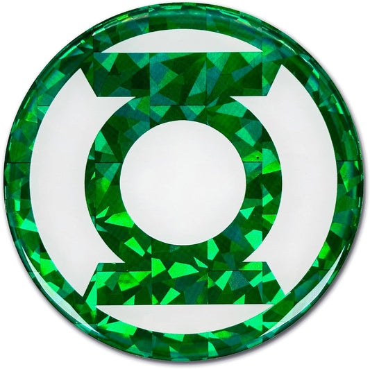 Elektroplate Officially Licensed DC Comics Green Lantern Automotive Reflective Domed Decal (3.75" Diameter) Premium 3D All Weather Vinyl Sticker for Car, Water Bottle, Laptop, Phone | Made in USA
