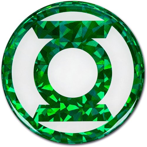 DC Comics Green Lantern Reflective Domed Decal - Premium 3D Vinyl Sticker for Car, Laptop & Water Bottle (3.75” Diameter) | Officially Licensed