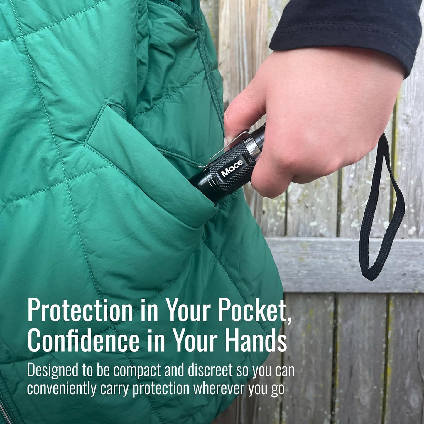 Rechargeable Mace Stun Gun for Self Defense - High Voltage with Bright LED Light