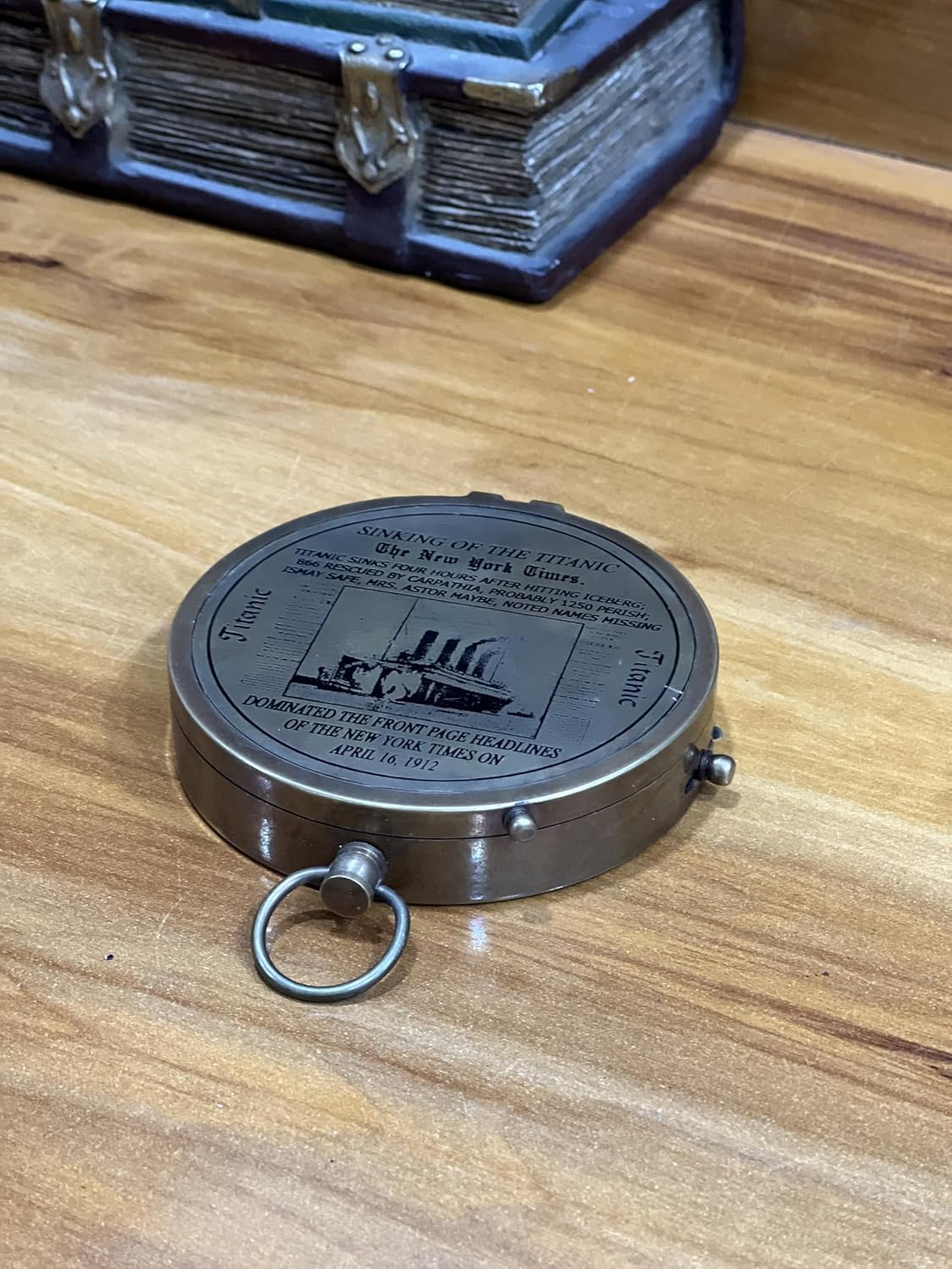 Authentic Antique Titanic Compass - Vintage Brass Finish Nautical Gift for Collectors