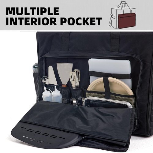 COMPEAK Padded Carry Bag for Camp Chef Outdoor Oven, Portable Camping Stove Carrying Case with Strap and Pockets, Also Works with Camp Chef, Deluxe/Professional Outdoor Oven (Bag Only)