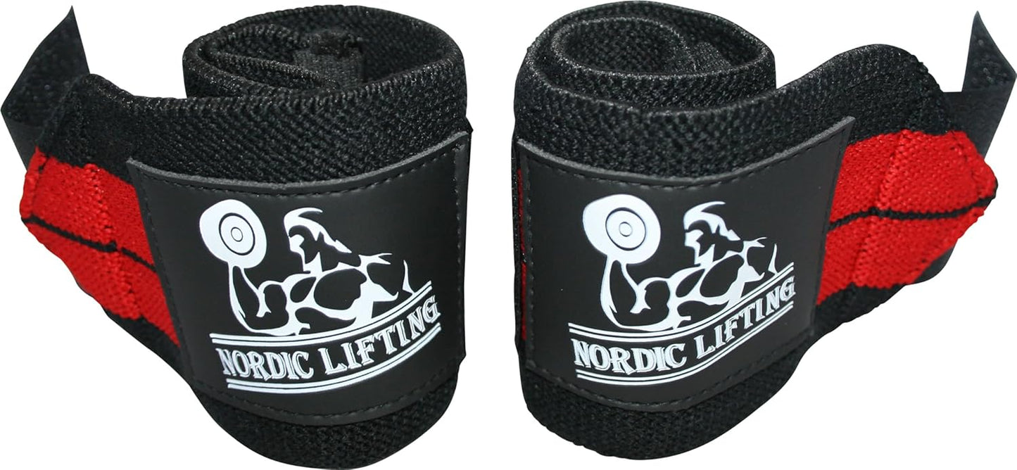 Wrist Wraps for Weightlifting & Powerlifting - Durable Support Straps with Thumb Loop (1 Pair) - Essential Gym Gear for Men & Women