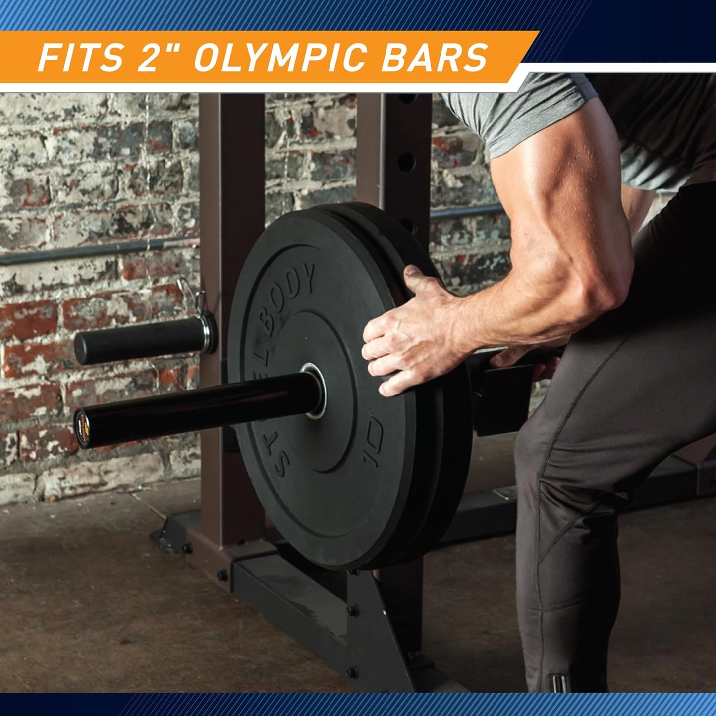 Olympic Rubber Bumper Weight Plates - 10 lb, 25 lb, 35 lb, 45 lb for Strength Training